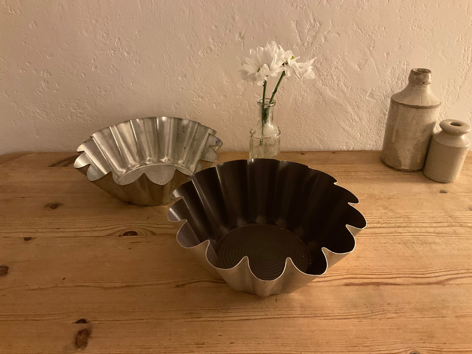 A charming pair of vintage french fluted brioche baking tins Etsy