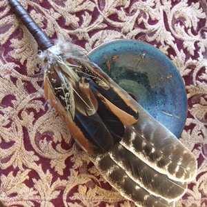 Ceremonial Smudge Feather Fan