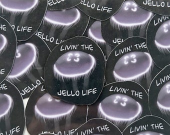Jellyfish Carefree Jello Life Sticker for Water Bottle Laptop
