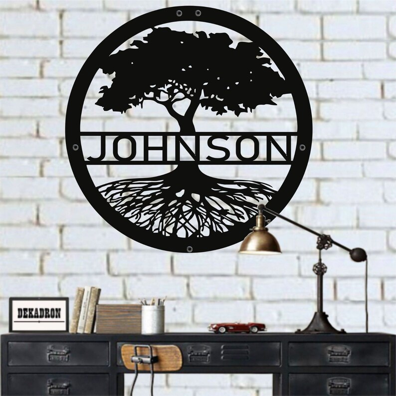 Metal Wall Art Personalized Family Tree Of Life