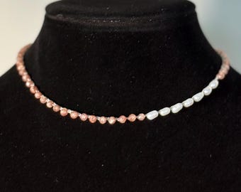 16" | Coral Bay | Handgemaakte kralenketting zirkonia