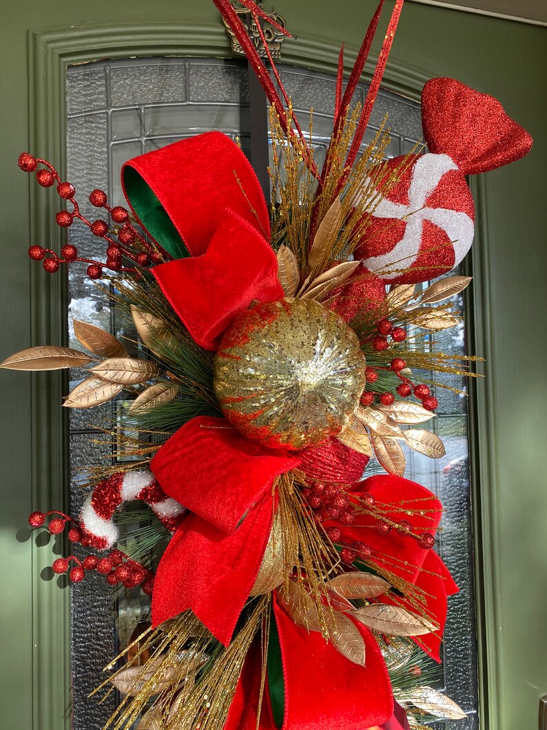 Traditional Christmas Swag Christmas Swag Luxury Holiday Swag Elegant