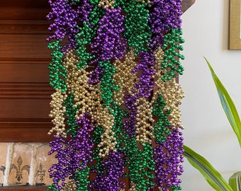 large mardi gras bead garland