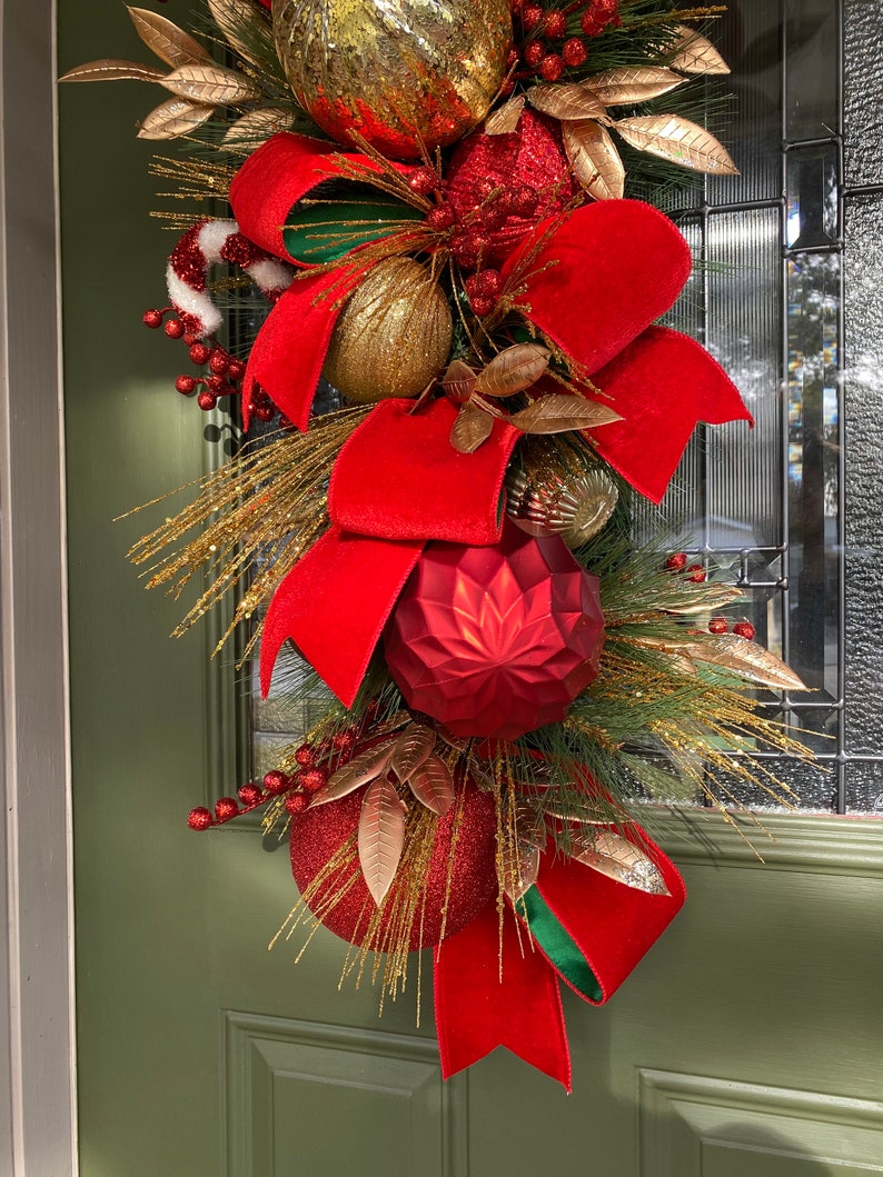 Traditional Christmas Swag Christmas Swag Luxury Holiday Swag Elegant