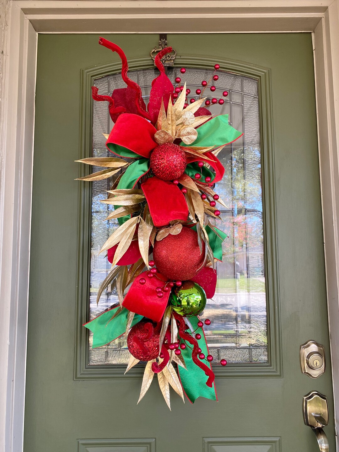 Traditional Christmas Swag Christmas Swag Luxury Holiday Swag Christmas