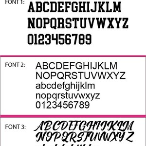 Iron on on Letters. free Shipping Choose Your Letters, Font &amp; Colour ...