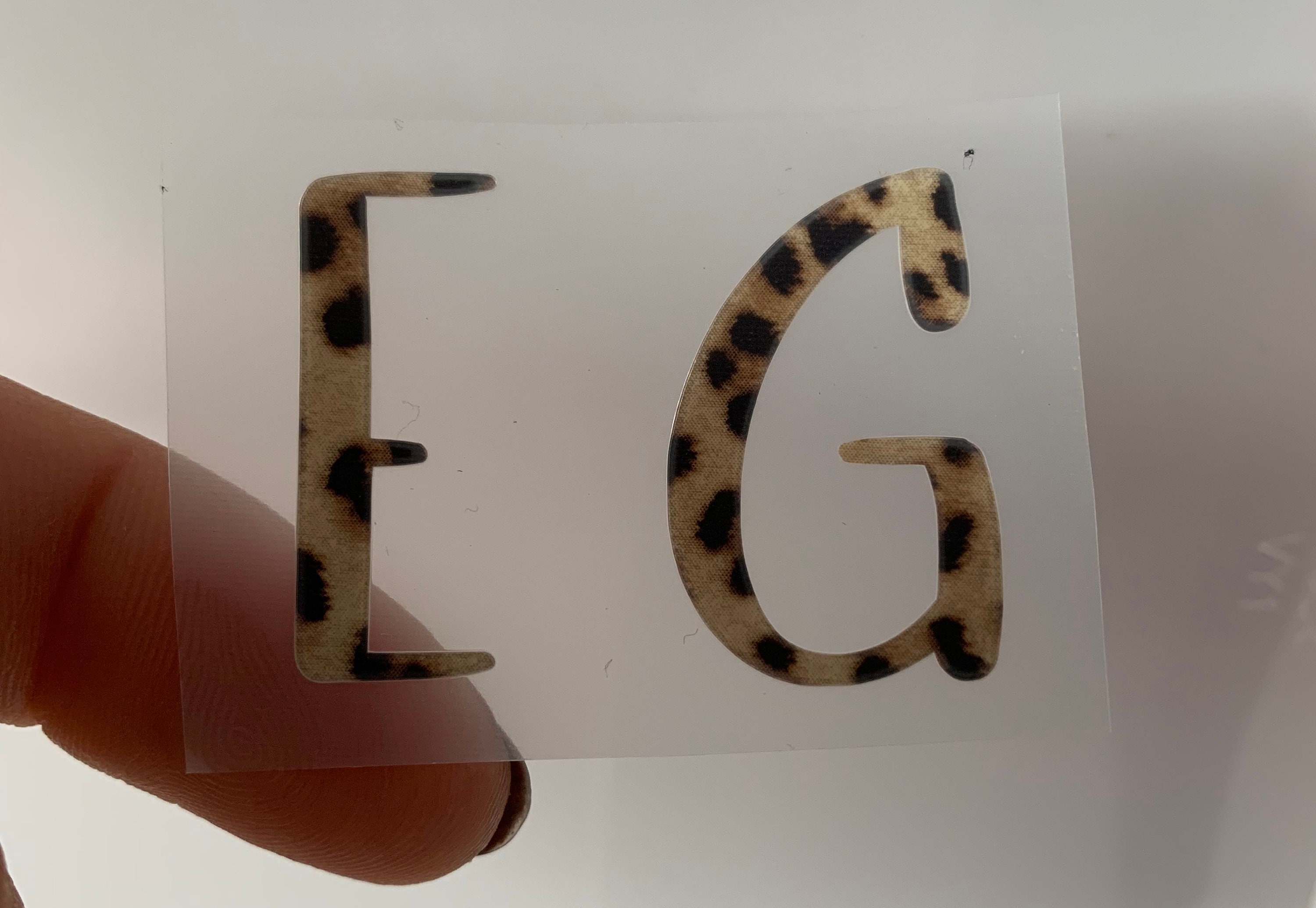 Iron on Leopard or Zebra Print Vinyl Letter. Choose Your - Etsy