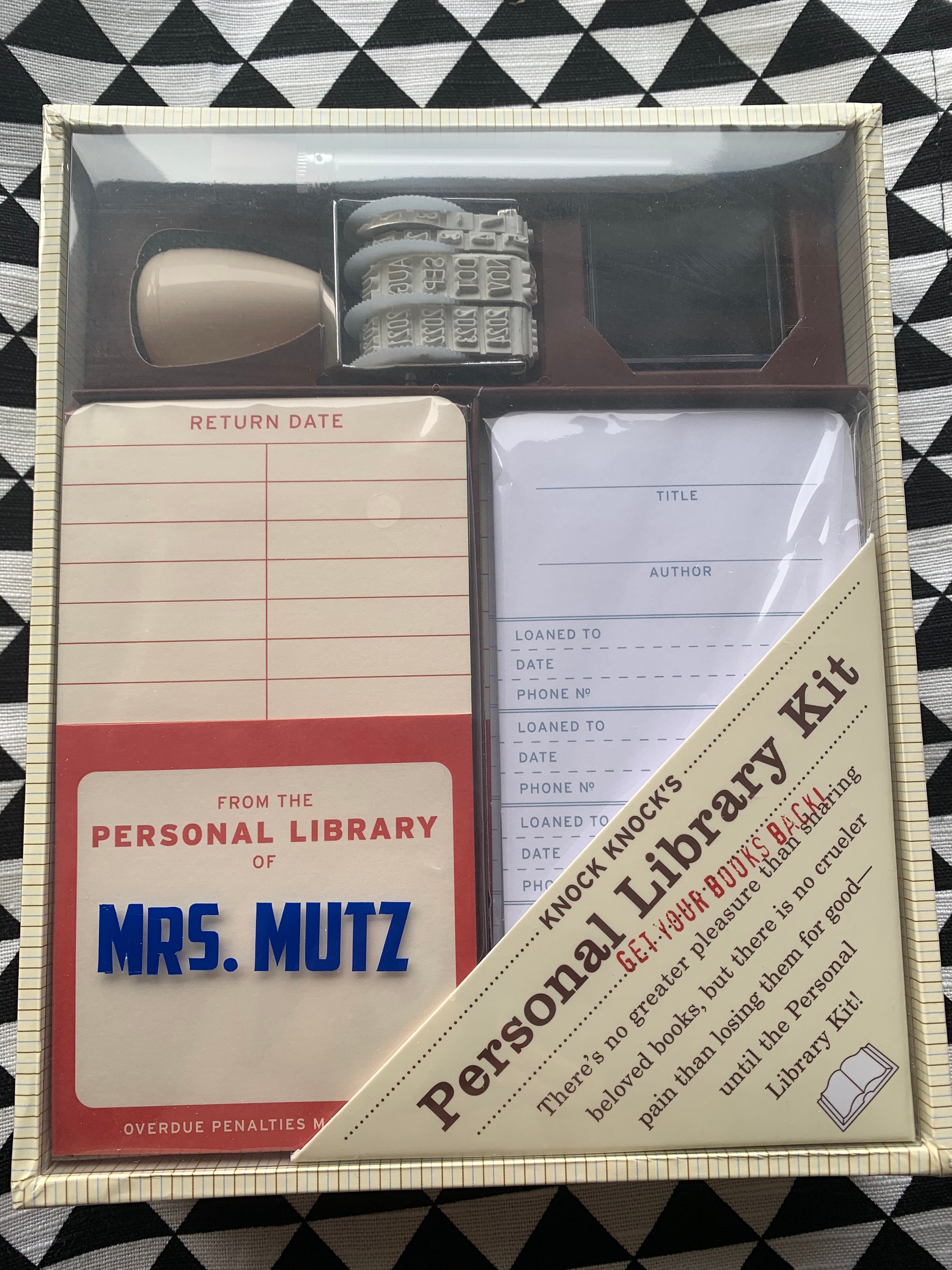 Personal Library Kit. Knock Knock. Free Personalisation on Box. Ideal for  Any Book Lover, Reader, Nerd or Bibliophile -  New Zealand