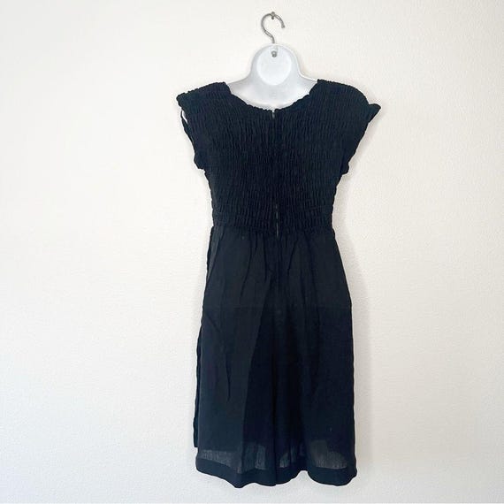 NWT Vintage Rabbit Rabbit Rabbit Design Smock Bla… - image 5