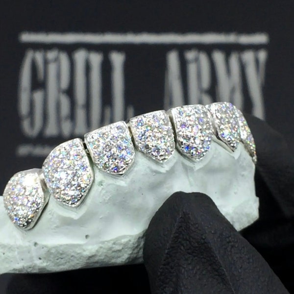 PERM CUT Iced Out Moissanite Grillz