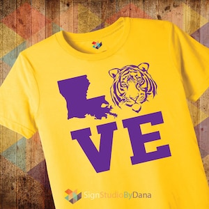 Louisiana liefde Tiger, Louisiana, Tiger, SVG, gesneden bestand