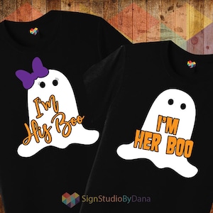 Halloween svg, His Boo, Her Boo, svg, Halloween Couple, svg, digital download