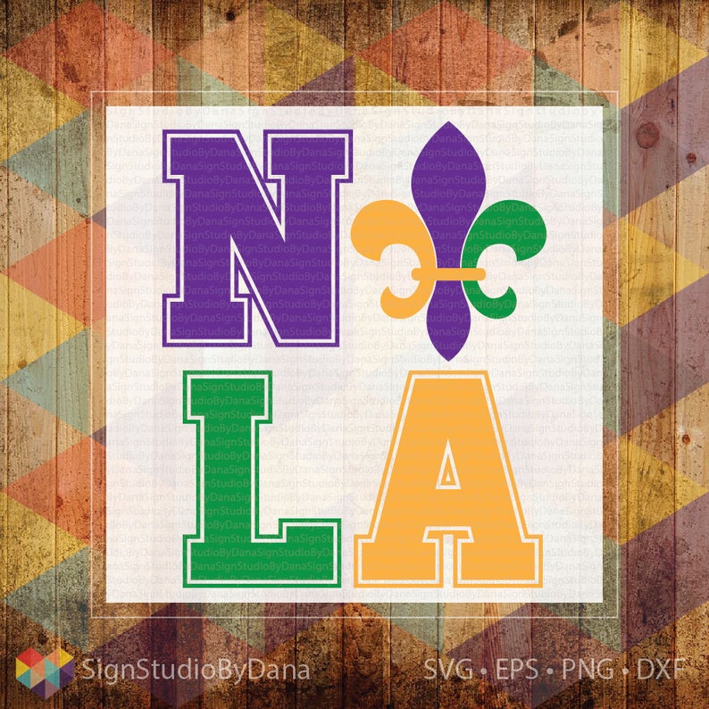 nola mardi gras svg