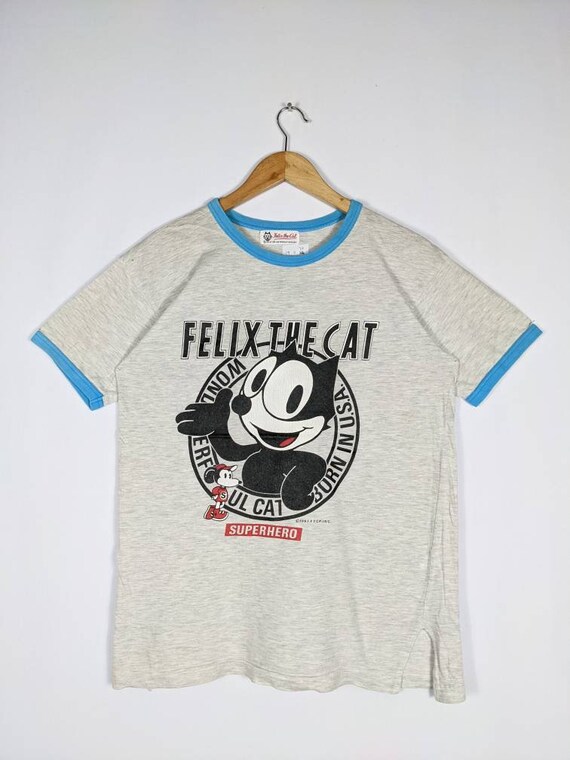 Vintage 90s Felix The Cat Superhero Tshirt Nice Ri