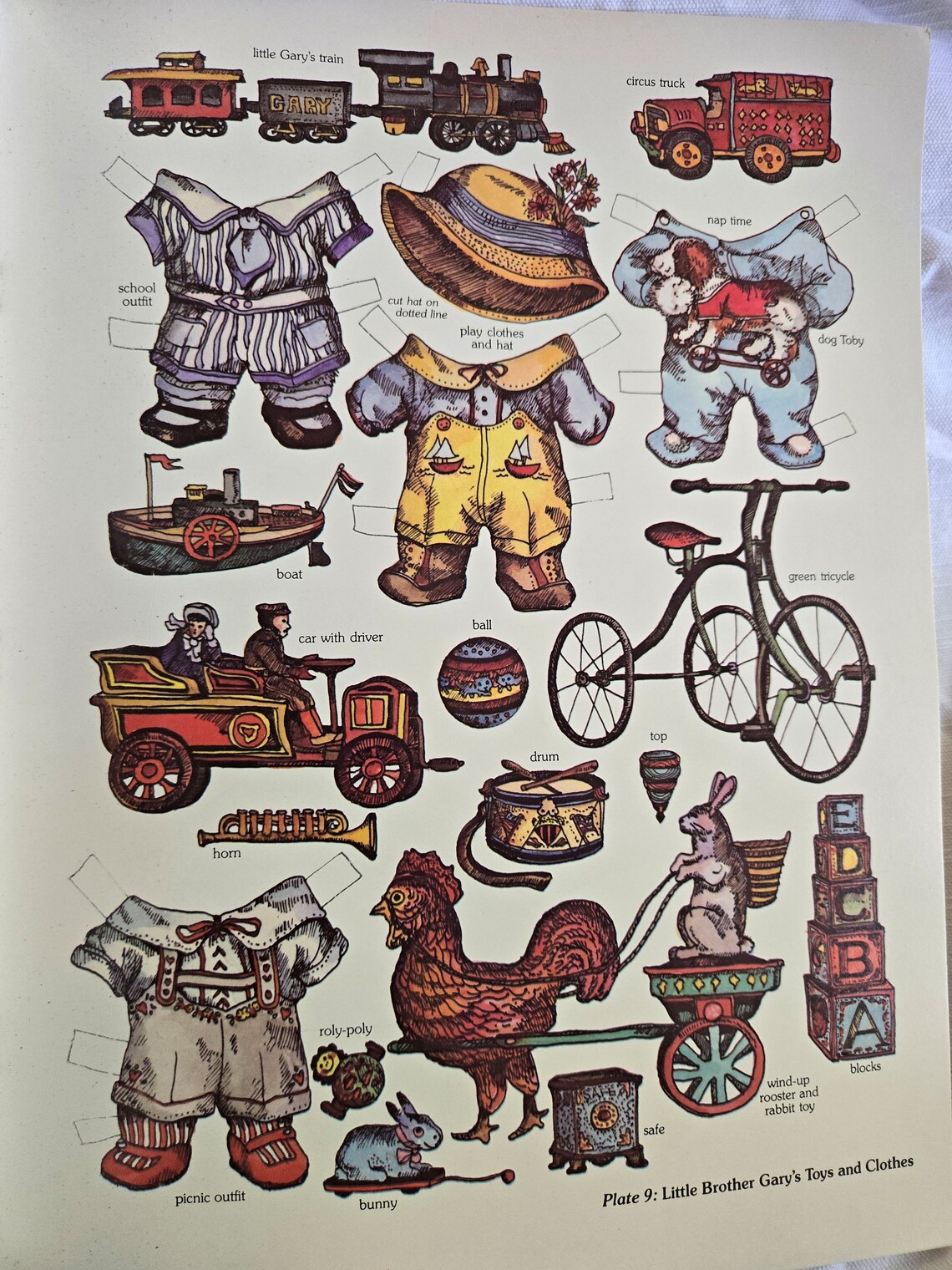 1984 Victorian Cat Family Paper Dolls in Full Color by Evelyn Gathings