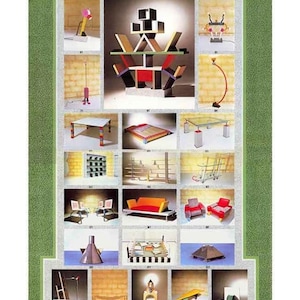 Memphis &#39;81 Furniture Milano Poster 1981 vintage design