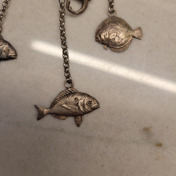 Vintage stingray and fish earrings - image 2