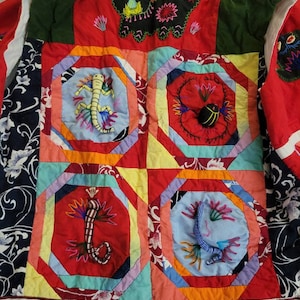 Handmade Quilted Women&#39;s Funky Patchwork Vest