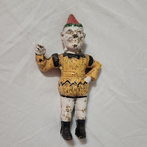 Cast iron vintage clown or jester