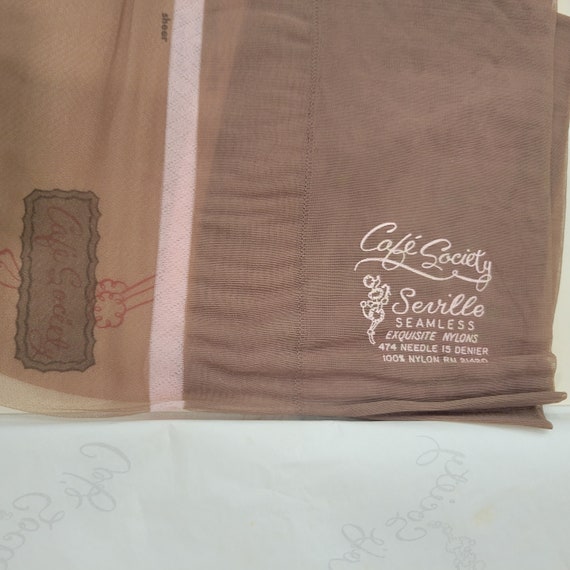 2 Pair Vintage Café Society Nylons Stockings 1 bo… - image 6