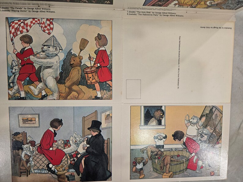 Old Fashioned Storybook Postcards 24 Ready to Mail, Full Color - Etsy