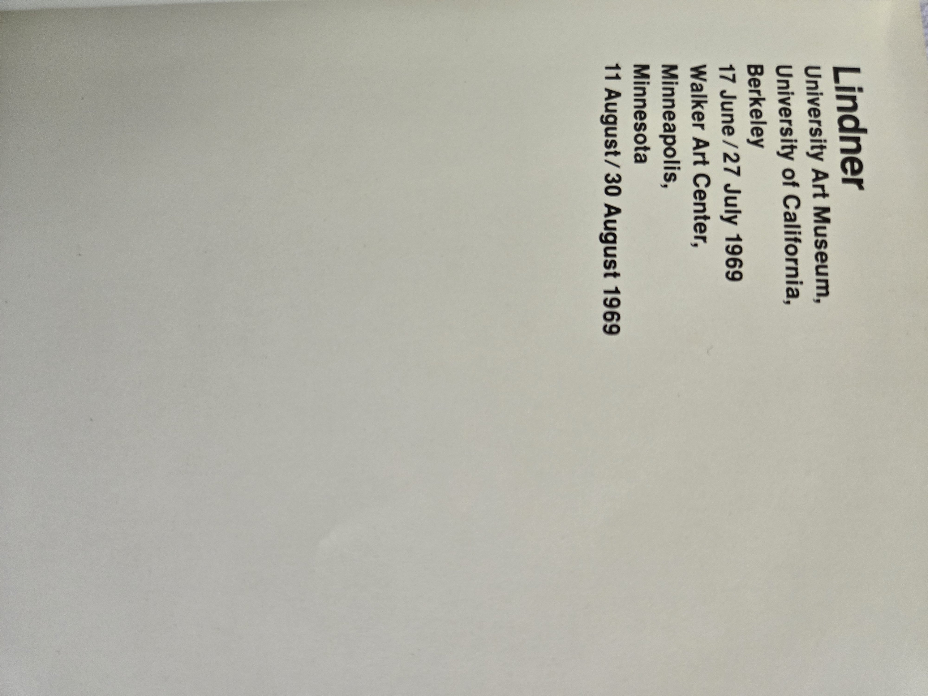 1969 Richard Lindner Exhibition Catalog Color and Black and White