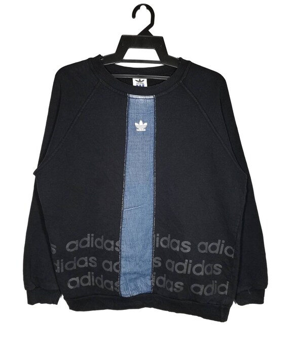 Vintage Adidas Trefoil Sweatshirt Adidas Stripe Cr
