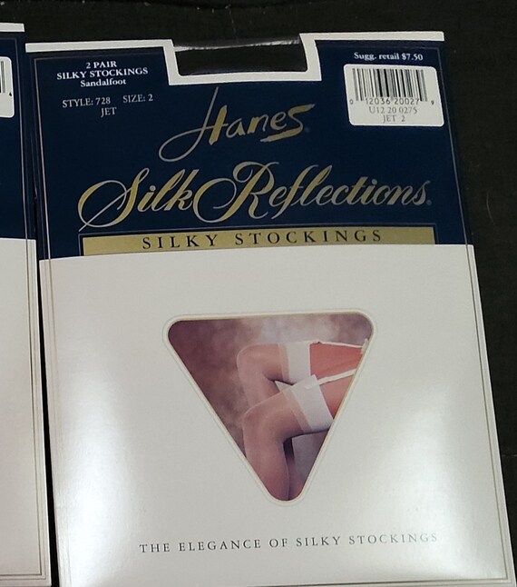 Lot of 6-double packages of 1995 Hanes Silk Refle… - image 1