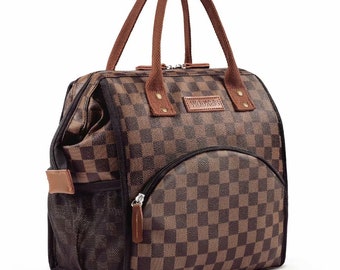 leather lunch bag purse