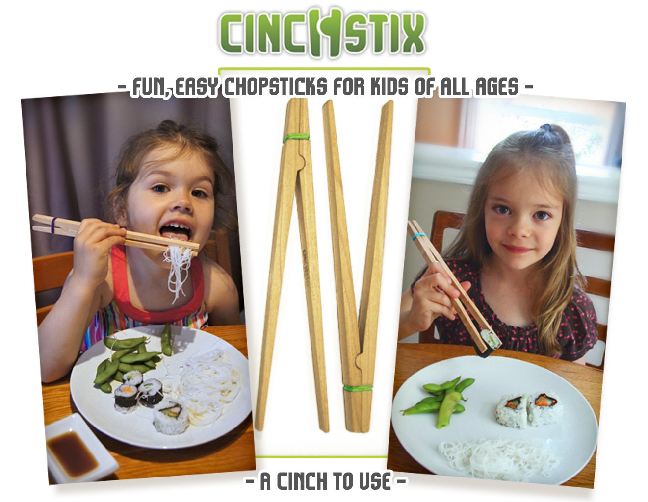 CinchStix, bacchette per bambini, divertenti, bacchette facili, 2 paia,  aiuto per l'apprendimento -  Italia