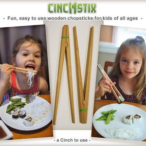 CinchStix Storage/Gift Box Set, Kids Chopsticks, 2pair, Fun, Easy Chopsticks, Training Learning Helper image 4