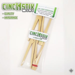 CinchStix Mini, Kids Chopsticks, Fun, Easy Chopsticks, 4pair, Training Learning Helper image 3
