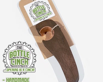 BOTTLECINCH - Bottle Opener, Black Walnut - by CinchStix...Opening is a Cinch!