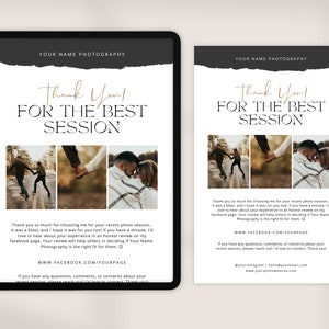 CANVA Thank You Email Newsletter, Appreciation Email Template for Photographers and Creatives, Follow Up Email Marketing NL003