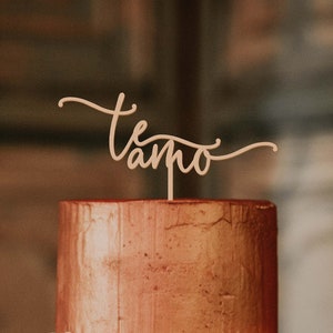 Te Amo, I love you Rustic Wedding or Anniversary Cake Topper // Mexico Destination Wedding // Boda, Fiesta, Pastel Para Novios, Te Quiero