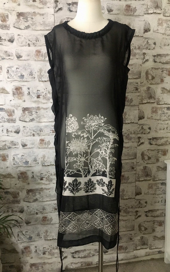 long sheer tunic shirt