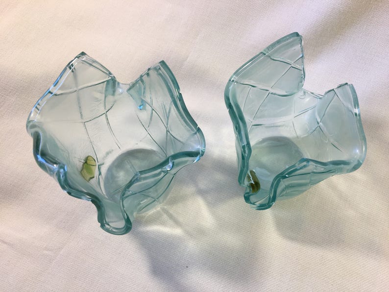 Fused Glass Votive Candle Holders Etsy