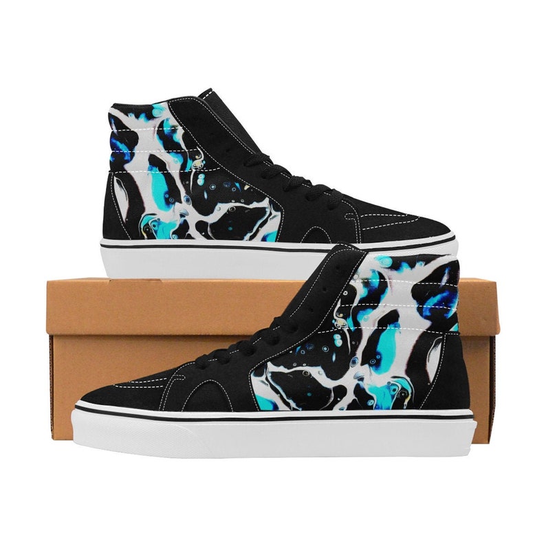 Unisex Abstract Art High Top Canvas Shoes