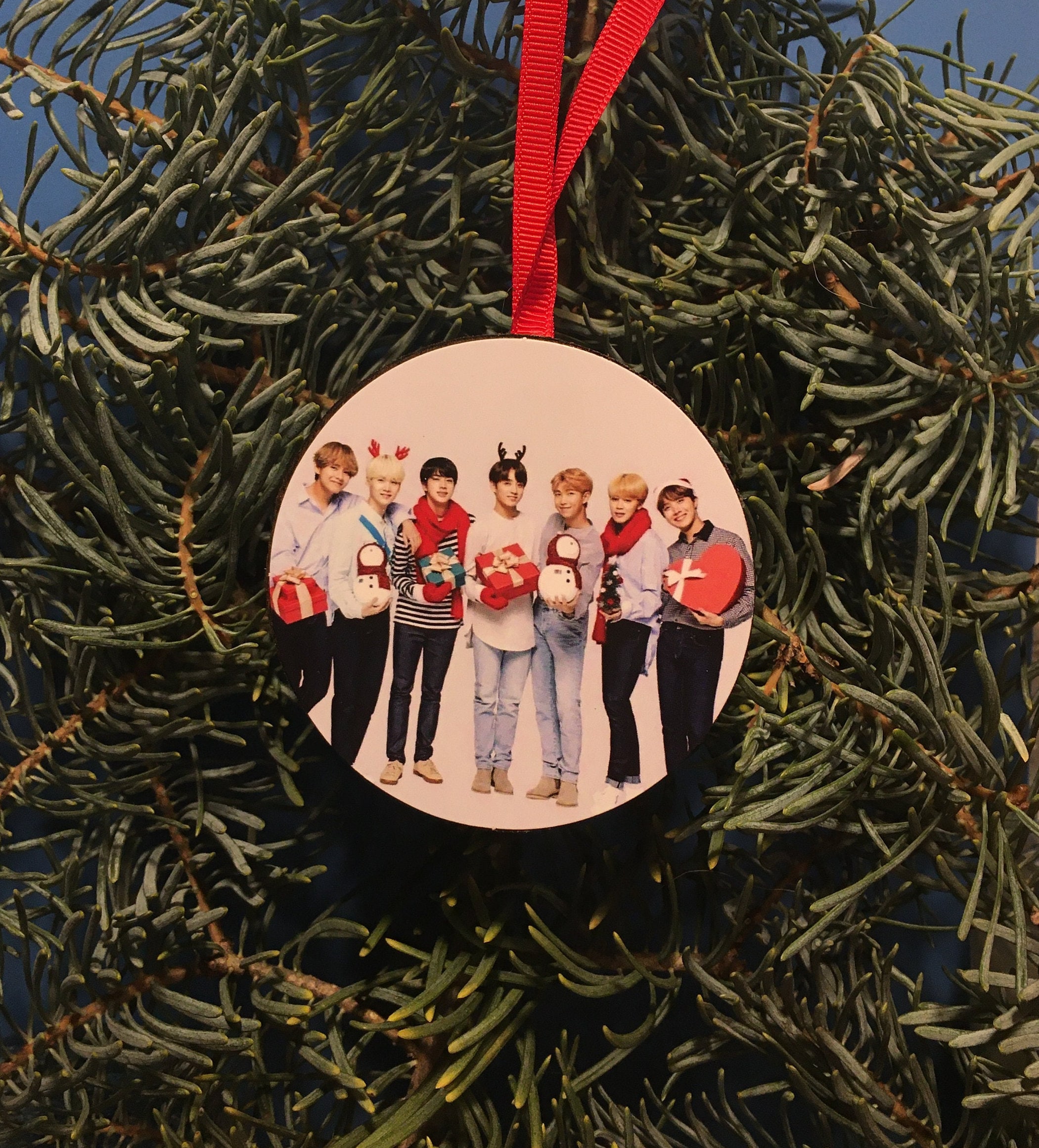 BTS K-pop Christmas Tree Holiday Ornament