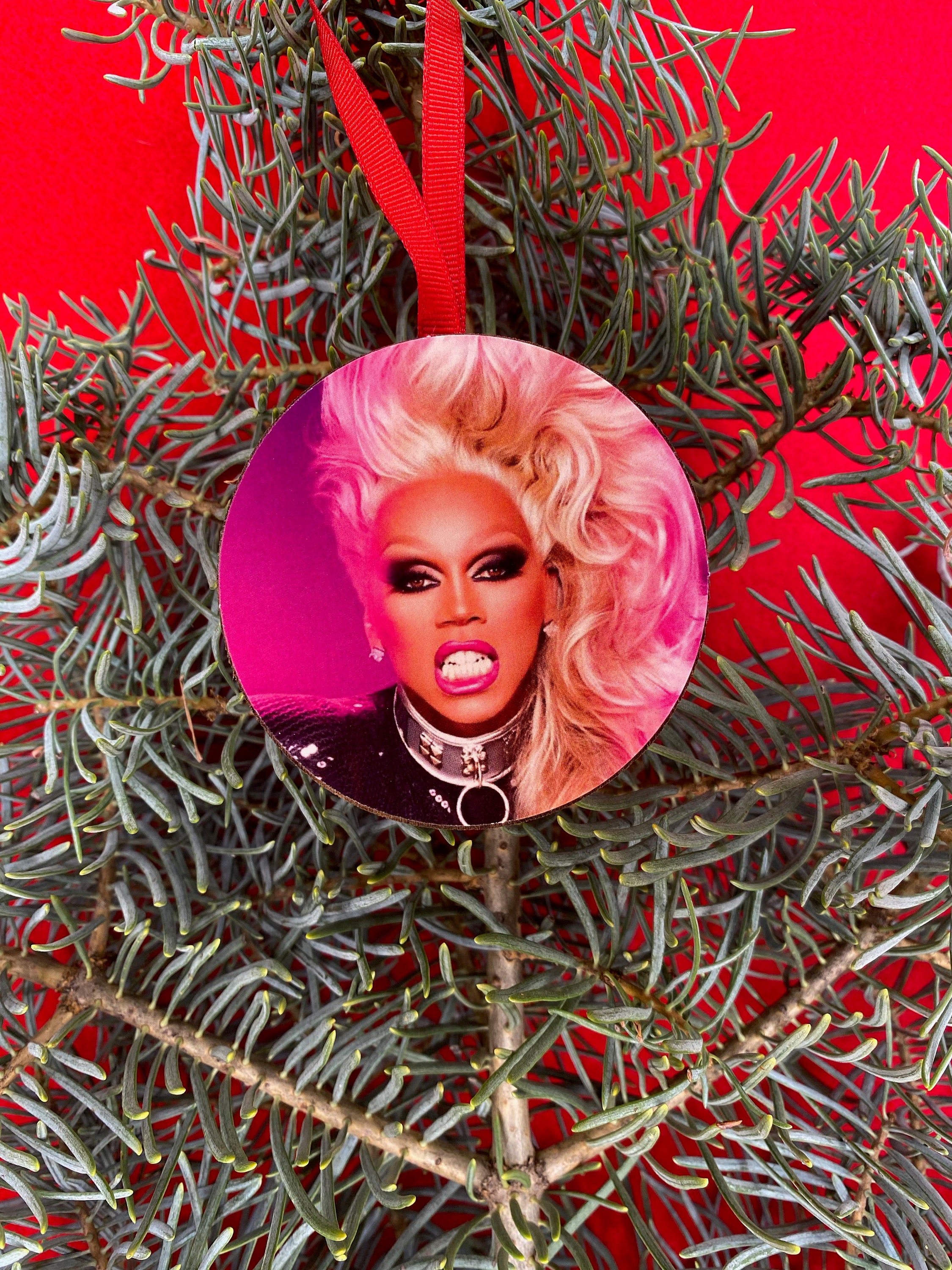 Rupaul Christmas Tree Holiday Ornament Gift Exchange Drag Race Etsy