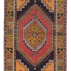 ハンドメイド ヴィンテージラグ ラグ タグ付き ラグ/アンティークラグ/絨毯/マット/フラワー柄/ディスプレイ