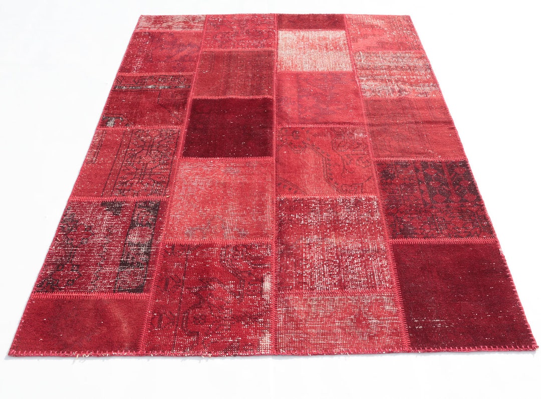 Patchwork Handmade From Vintage Rugs Etsy