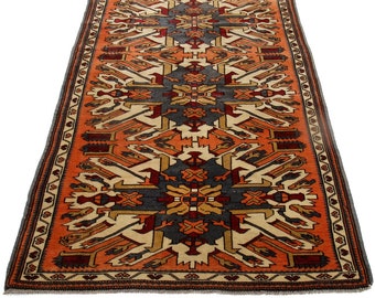 Turkish vintage area rug, 3.5x6.4 feet,Handmade Wool Rug,Bedroom Rug, Kitchen Rug,Wool Rug, hallway rug,