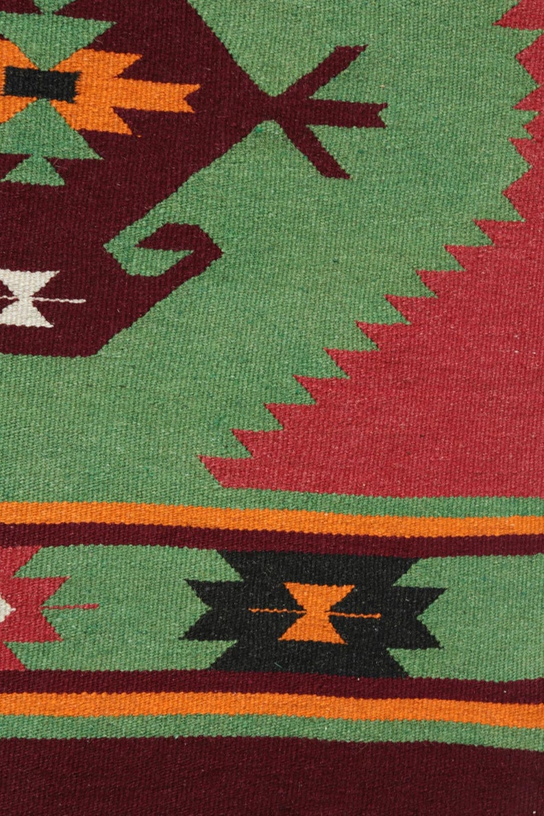 DISCOUNTED 4.8x2.4 turkish aztec kilim runner