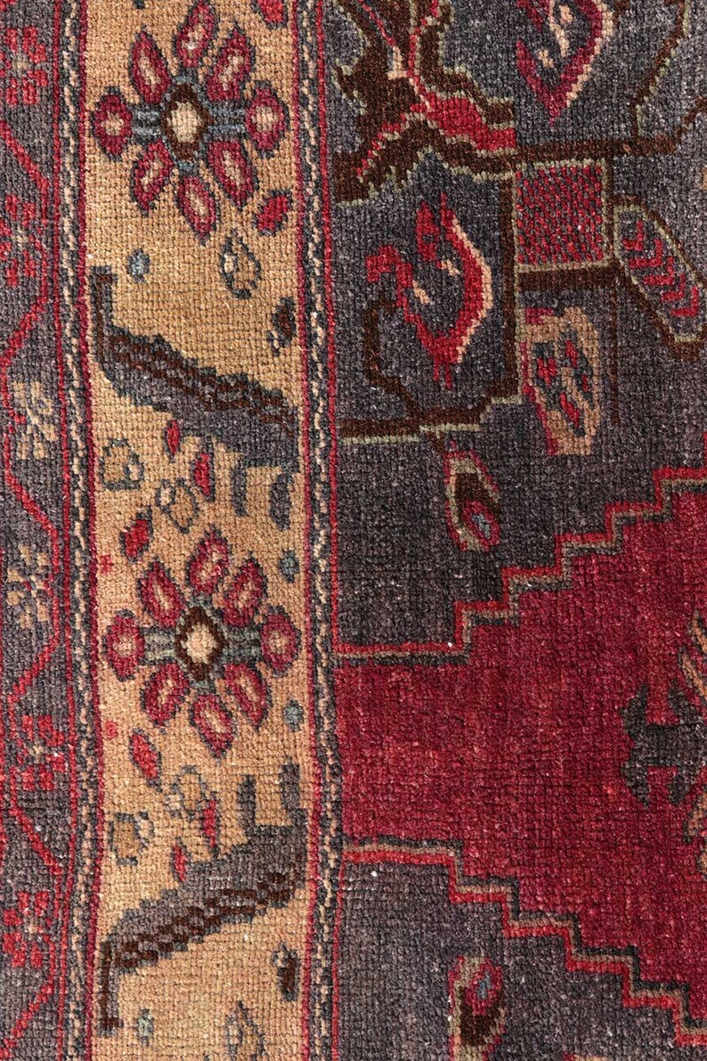 vintage small runner Entry Rug 7.7 x 2.7 Feet