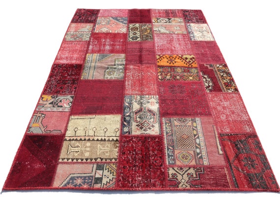 52.5×185.5 Patchwork ViNTAGE TURKiSH RUG 52.5×185.5 Patchwork ViNTAGE TURKiSH RUG Vintage Turkish Rug 2x5ft