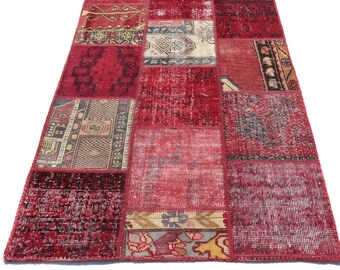 Patchwork Area Rug, 100% wool rug