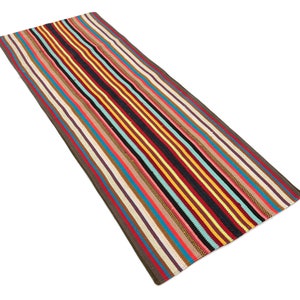 STRIPED Design WOOL RUNNER Kilim Corridor runner, Hallway Runner