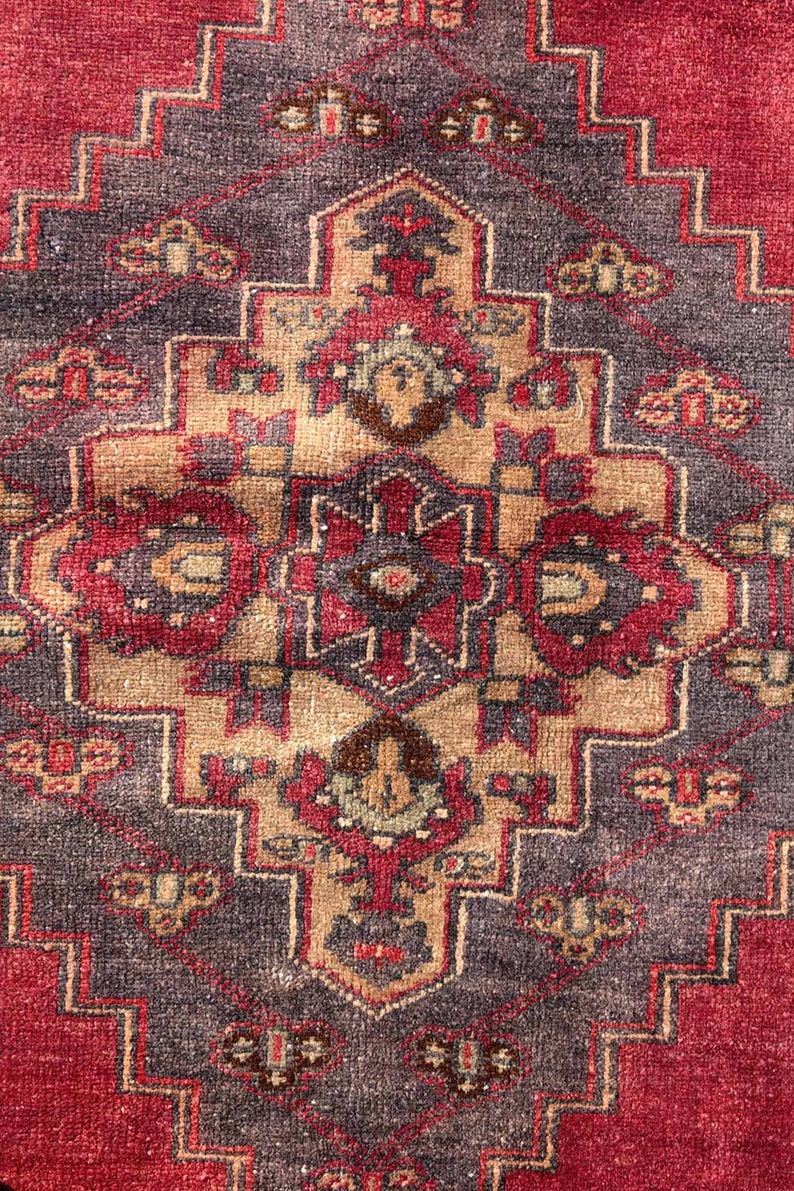 vintage small runner Entry Rug 7.7 x 2.7 Feet