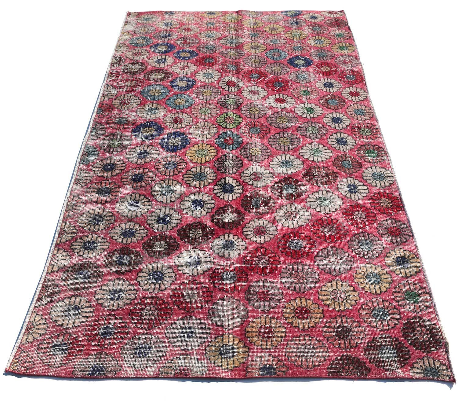 Y3135 高級トルコ絨毯 ウール 手織り 160×93㎝ 小花柄 Y3135 高級トルコ絨毯 ウール 手織り 160×93㎝ 小花柄 - メルカリ